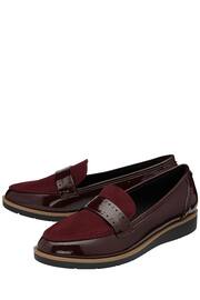Lotus Red Wedge Loafers - Image 2 of 4