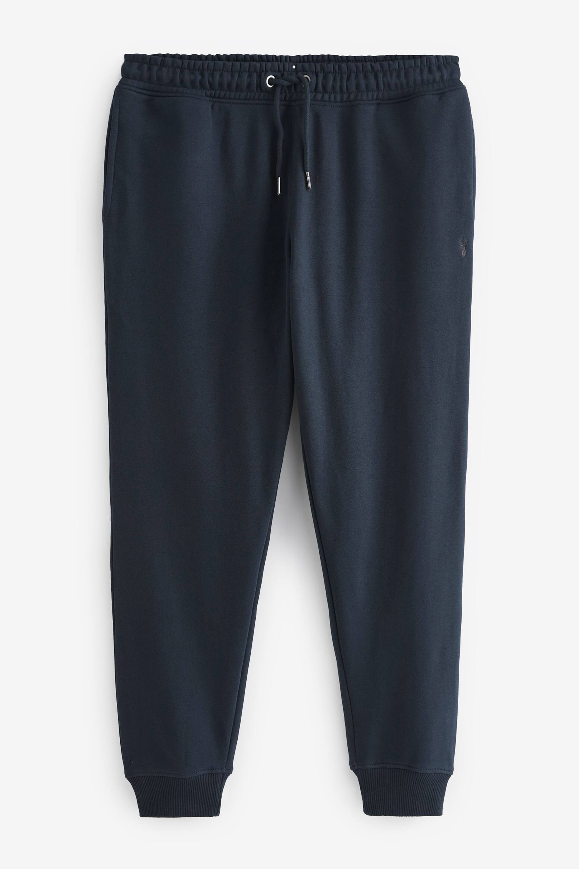 Navy Regular Fit Cotton Blend Cuffed Joggers - Image 5 of 7