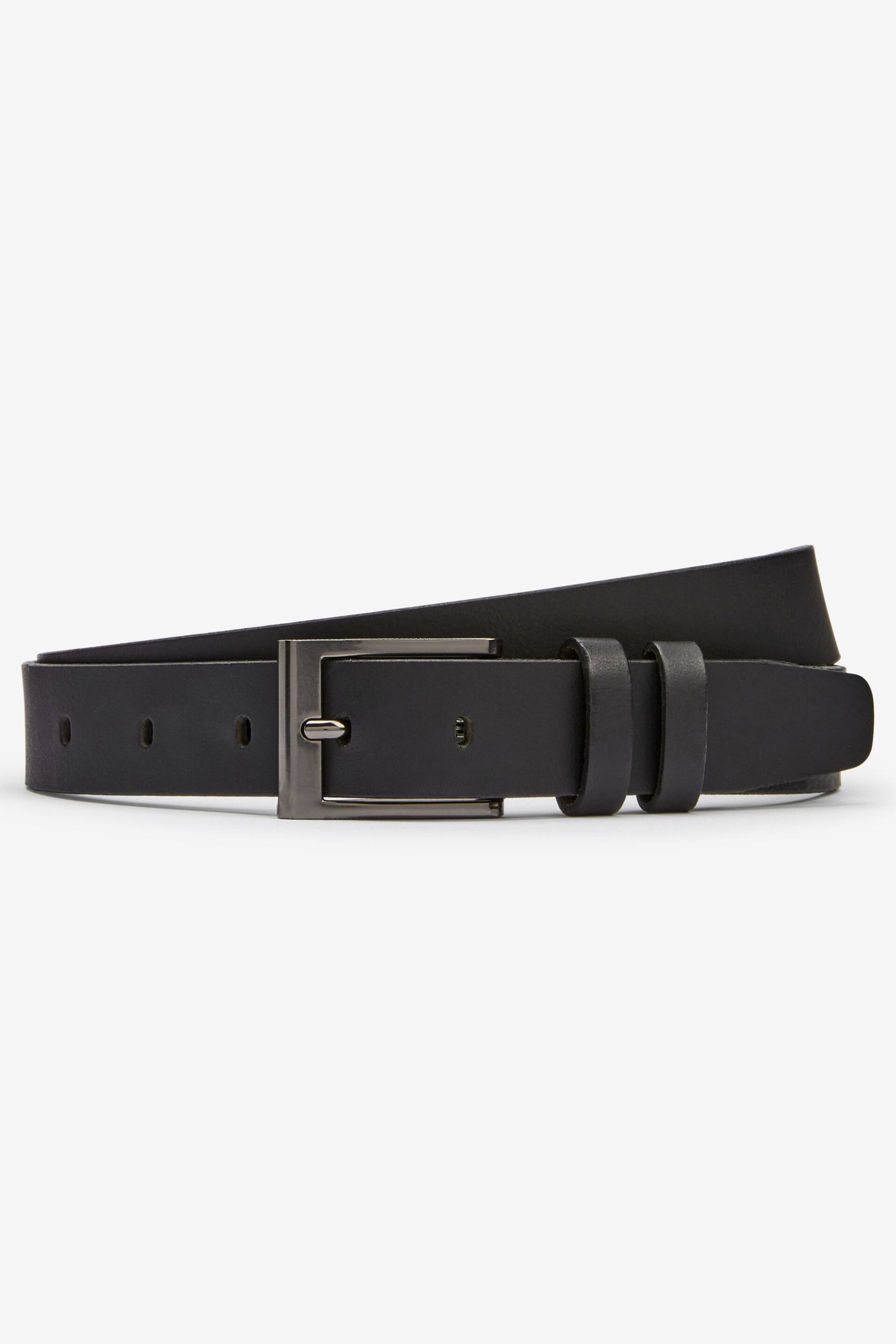 Black Leather Belt - Image 2 of 3