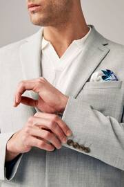 Light Grey Regular Fit Motionflex Stretch Suit: Jacket - Image 5 of 10