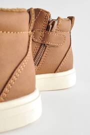 Tan Brown Wide Fit (G) Warm Lined Chukka Boots - Image 4 of 5