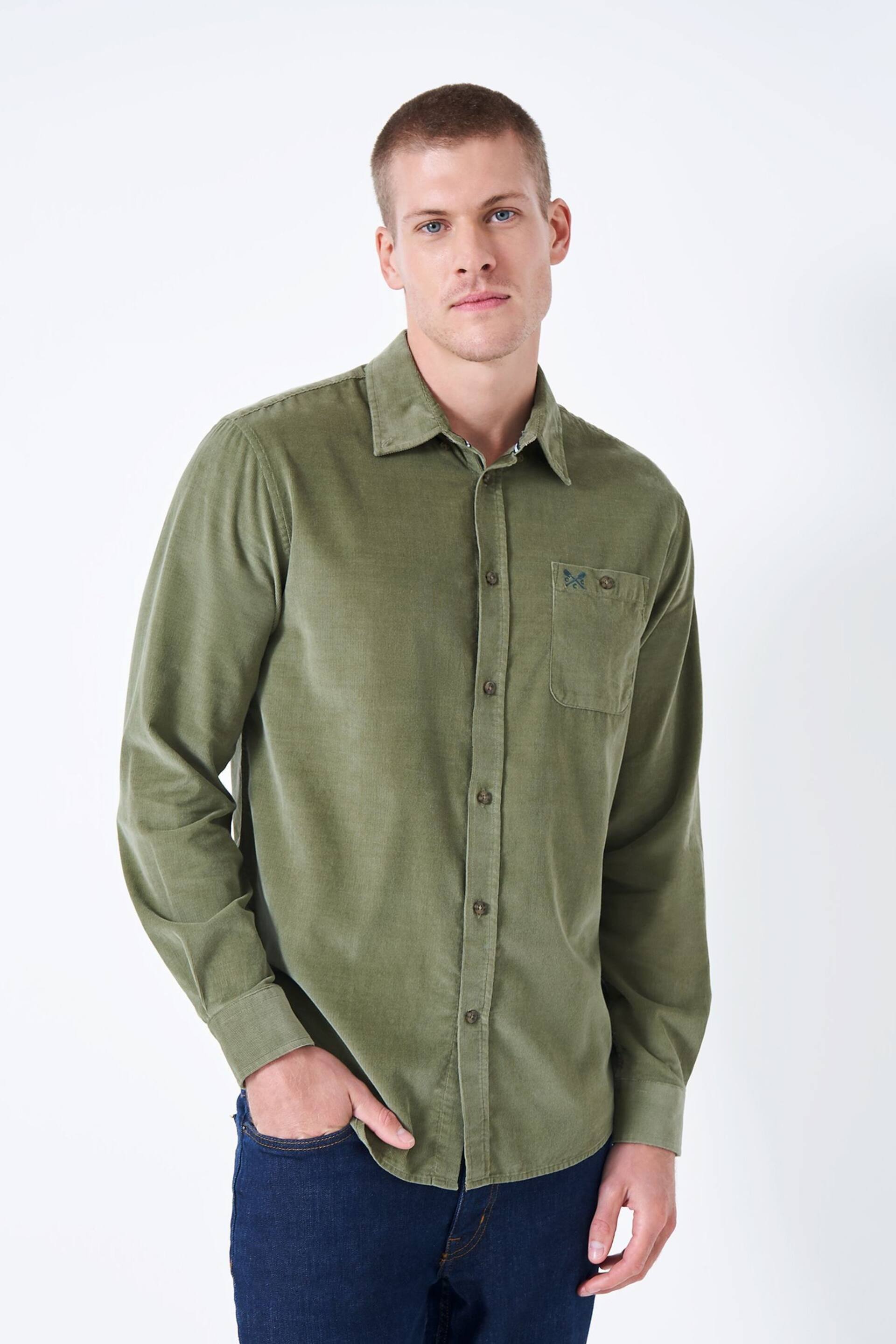 Crew Clothing Long Sleeve Classic Fit Cord Shirt - Image 1 of 5