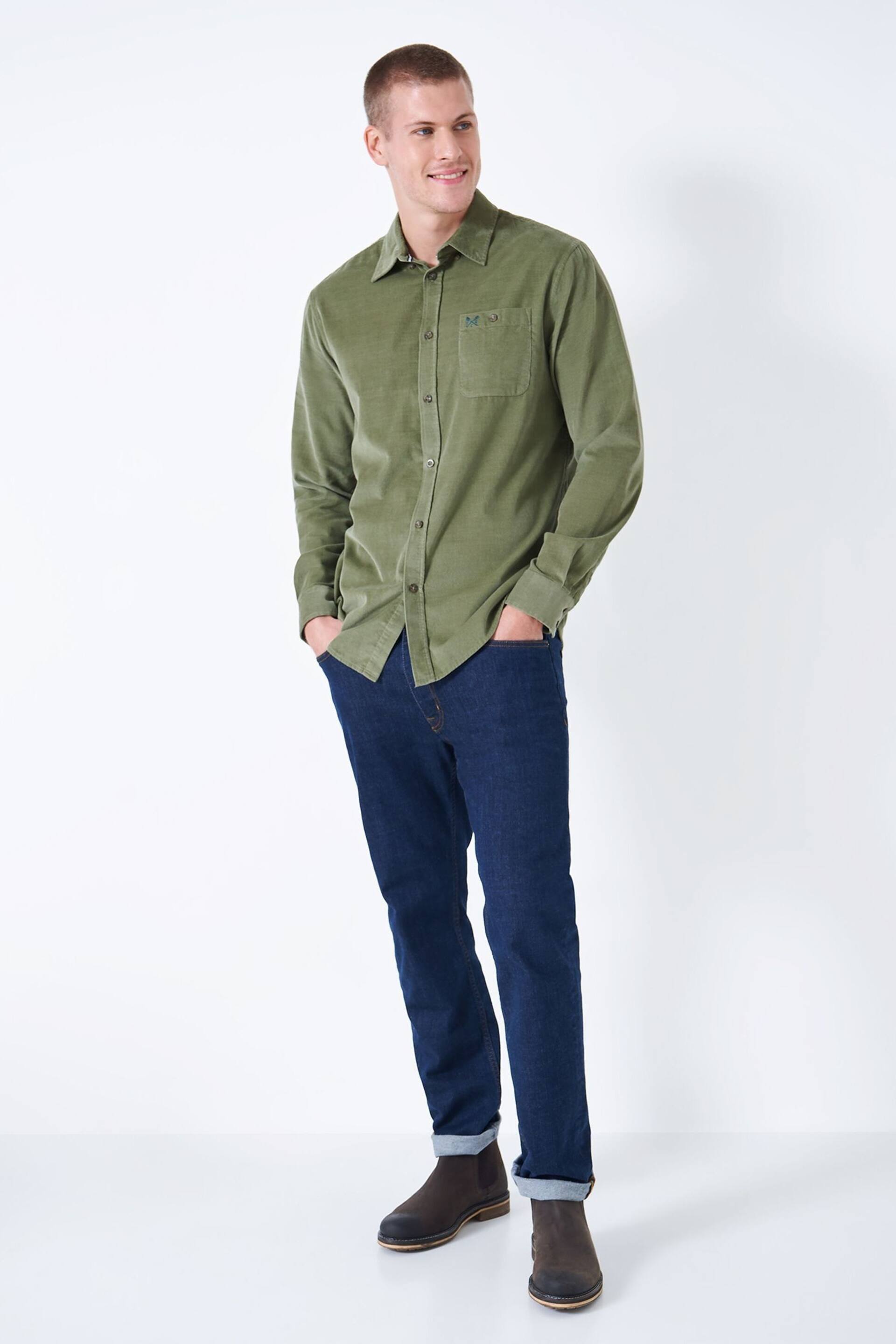 Crew Clothing Long Sleeve Classic Fit Cord Shirt - Image 3 of 5