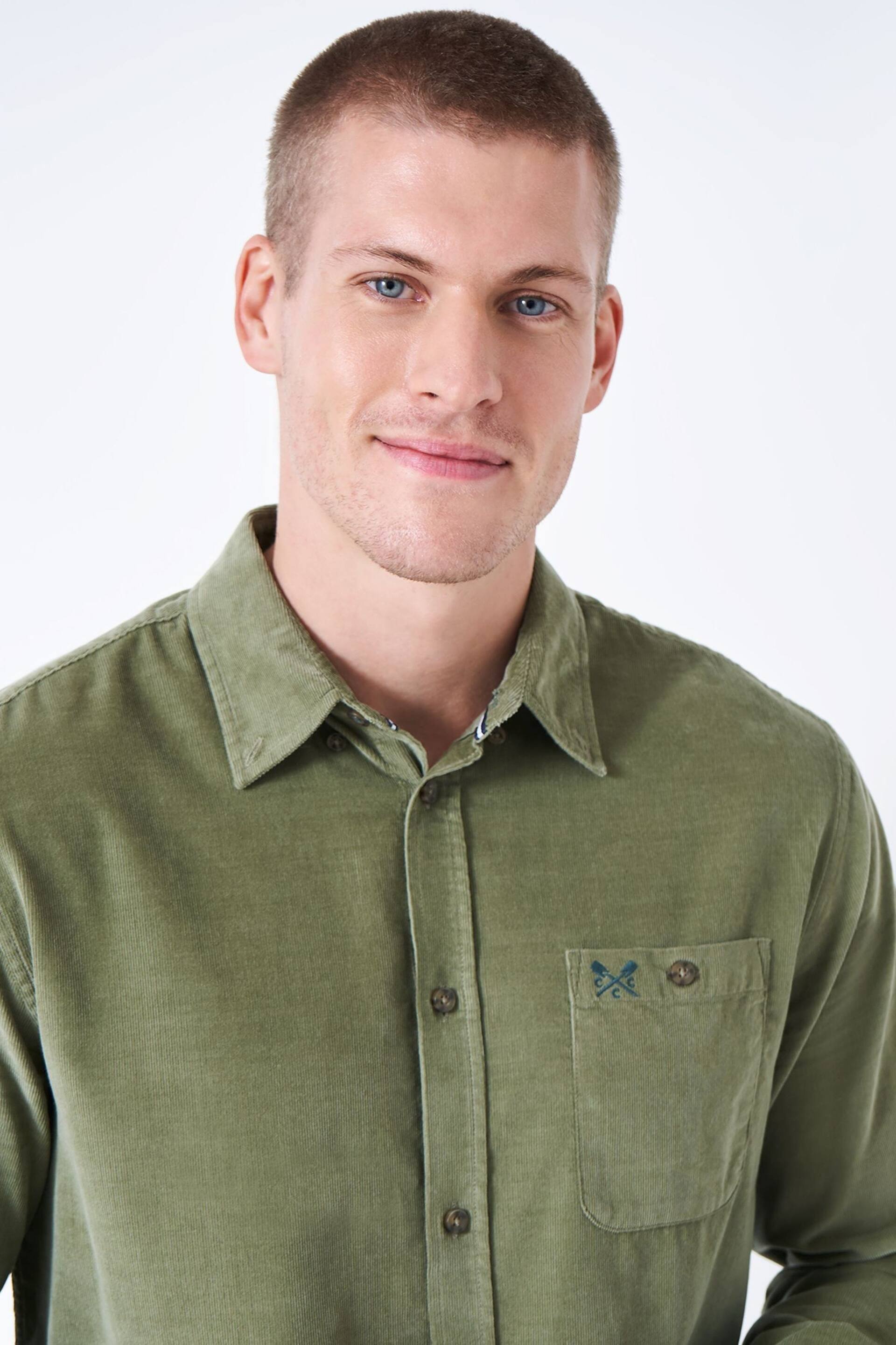 Crew Clothing Long Sleeve Classic Fit Cord Shirt - Image 4 of 5