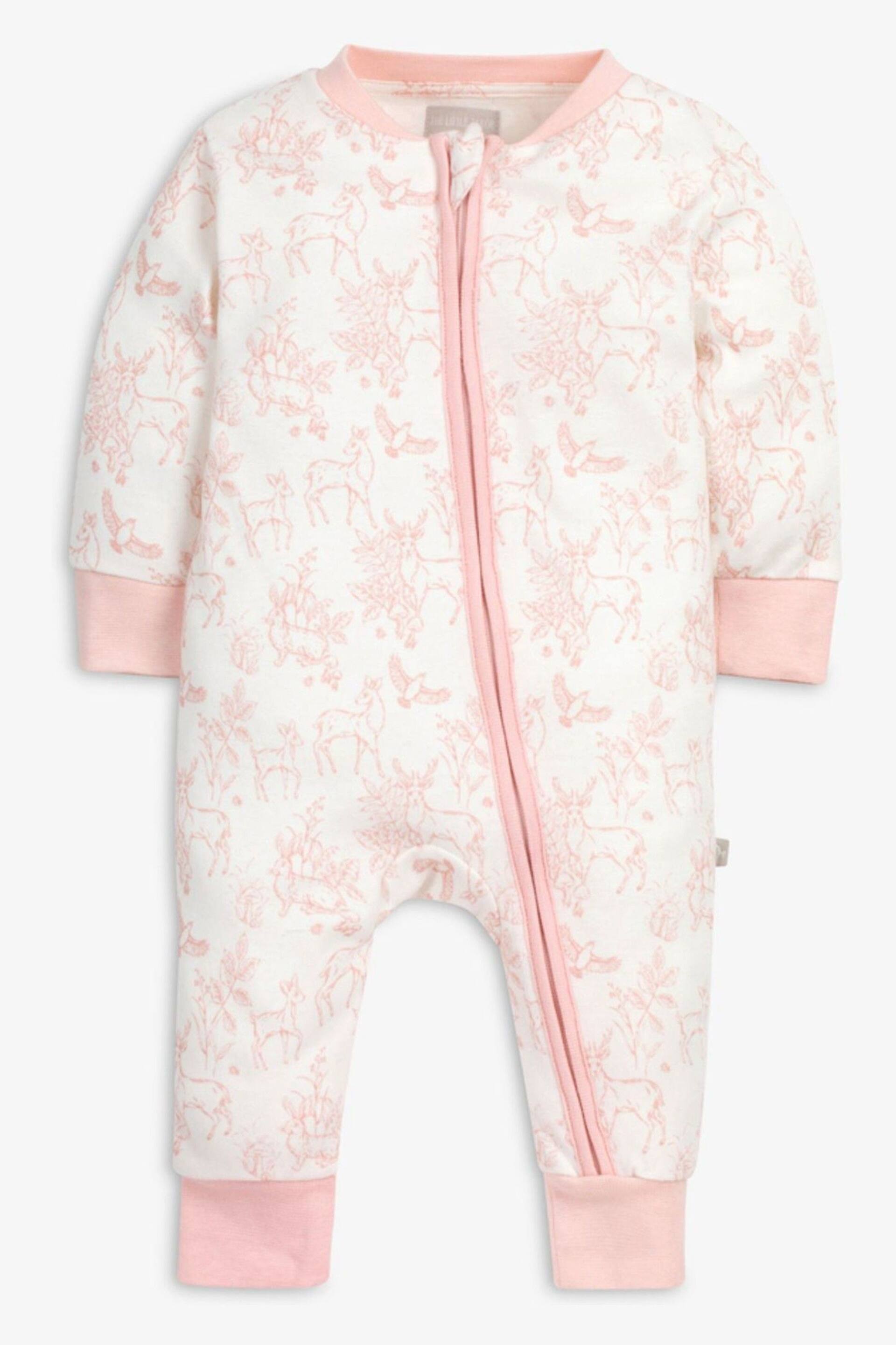 The Little Tailor Baby Sleepsuit And Toy Bunny 2 Piece Gift Set - Image 2 of 7