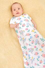 JoJo Maman Bébé Pink Mouse Floral Print 1 Tog Baby Sheet Sleeping Bag - Image 1 of 4