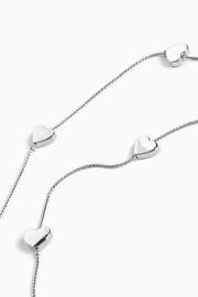 Silver Tone Heart Long Rope Necklace - Image 2 of 2