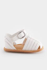 White Fisherman Baby Sandals (0-24mths) - Image 3 of 6