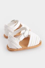 White Fisherman Baby Sandals (0-24mths) - Image 4 of 6