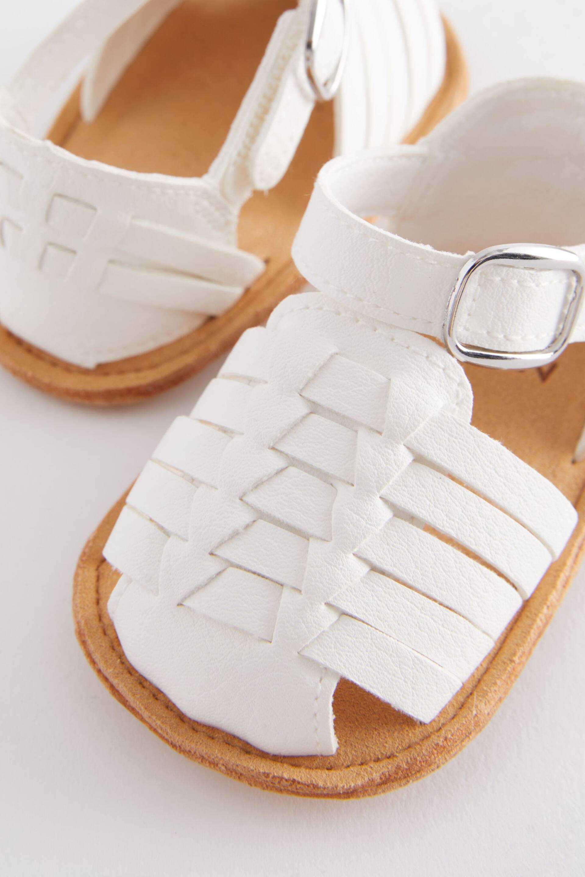 White Fisherman Baby Sandals (0-24mths) - Image 5 of 6