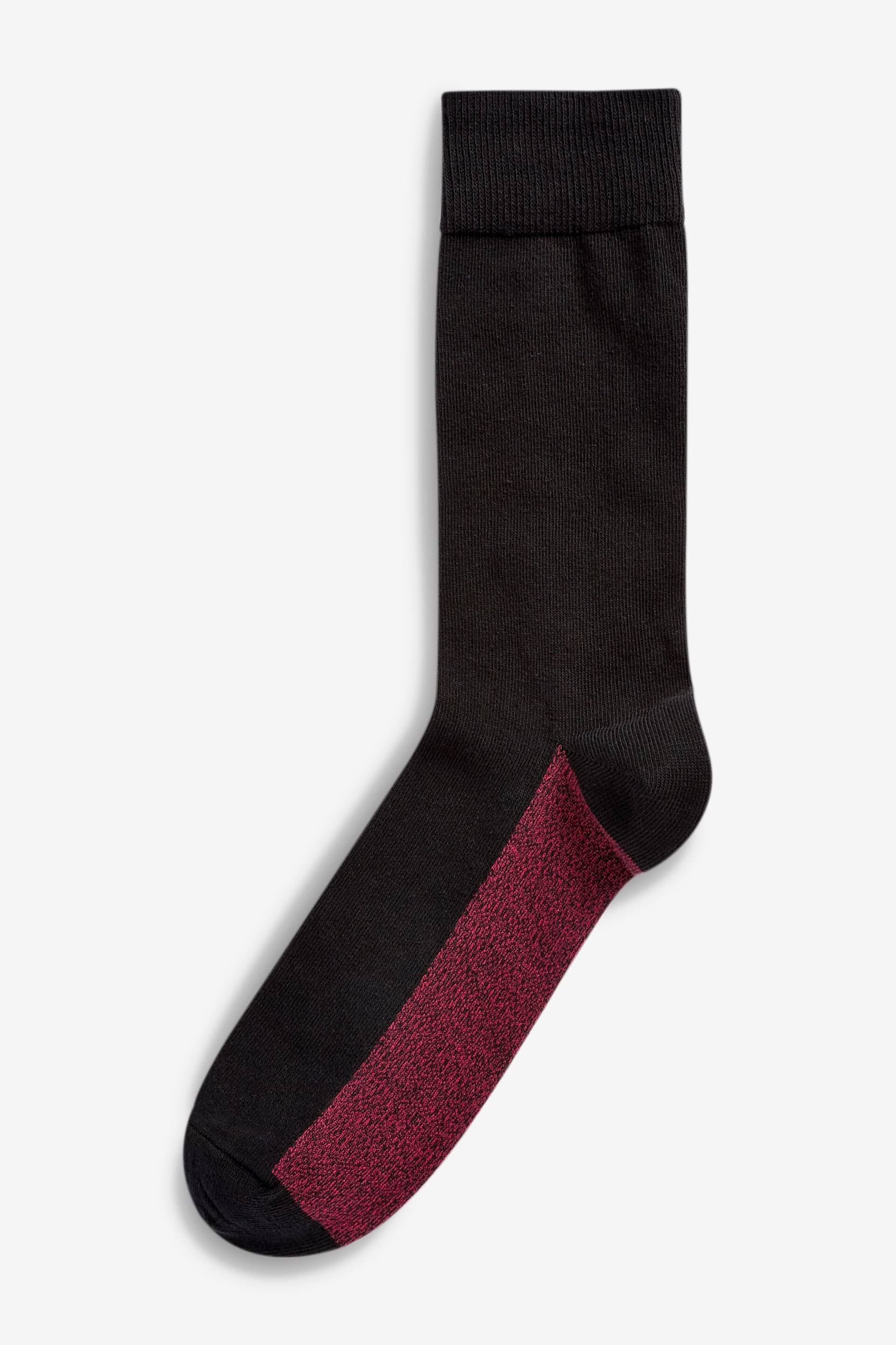 Rich Colour 5 Pack Footbed Socks - Image 5 of 5