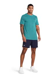 Under Armour Teal Blue Vanish Seamless Short Sleeve T-Shirt - Image 4 of 8