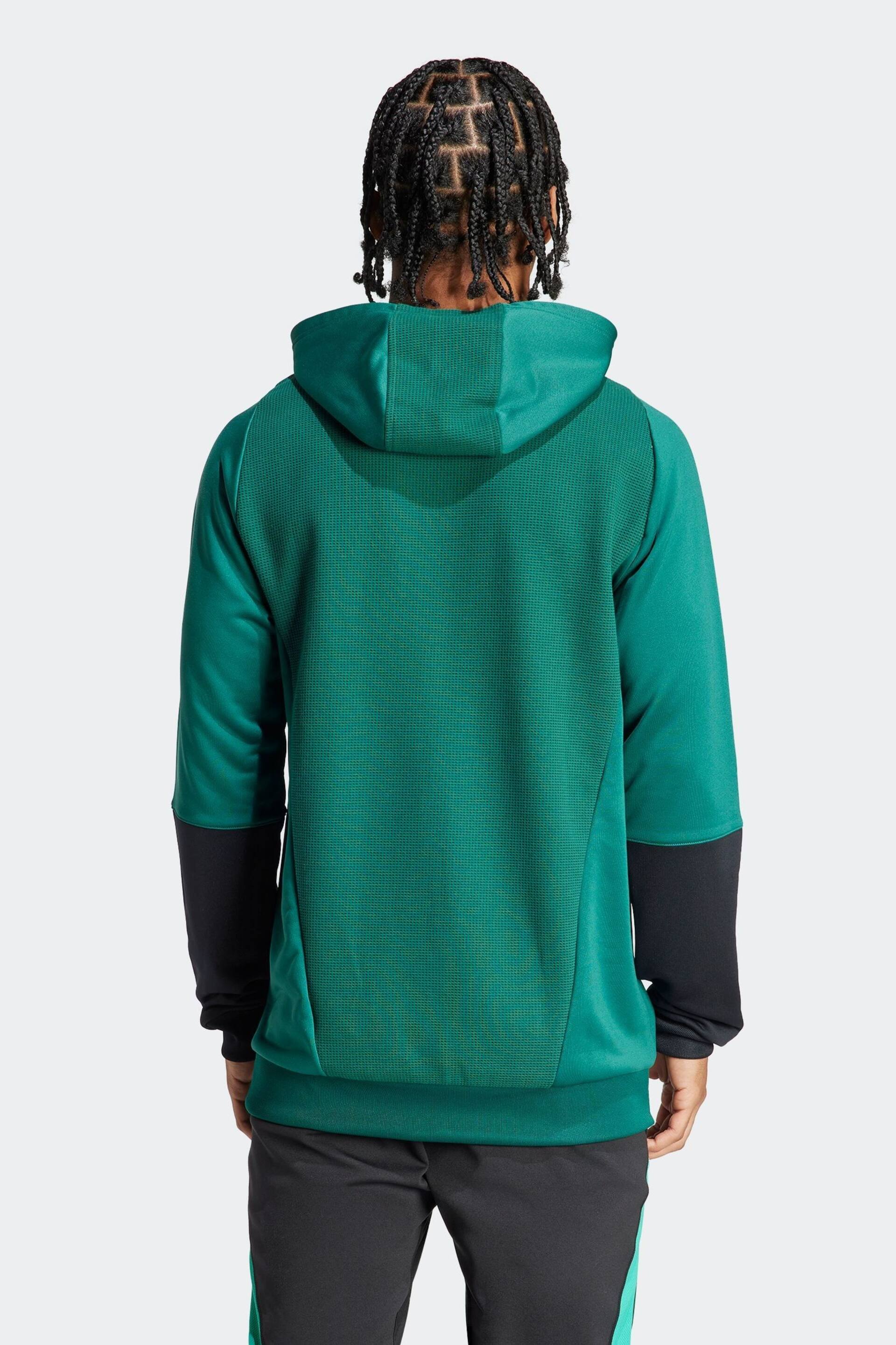 adidas Green Manchester United Tiro 23 Hoodie - Image 2 of 7