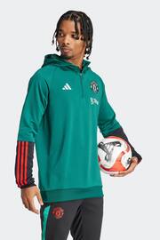 adidas Green Manchester United Tiro 23 Hoodie - Image 3 of 7