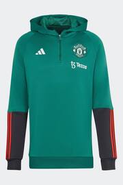 adidas Green Manchester United Tiro 23 Hoodie - Image 7 of 7