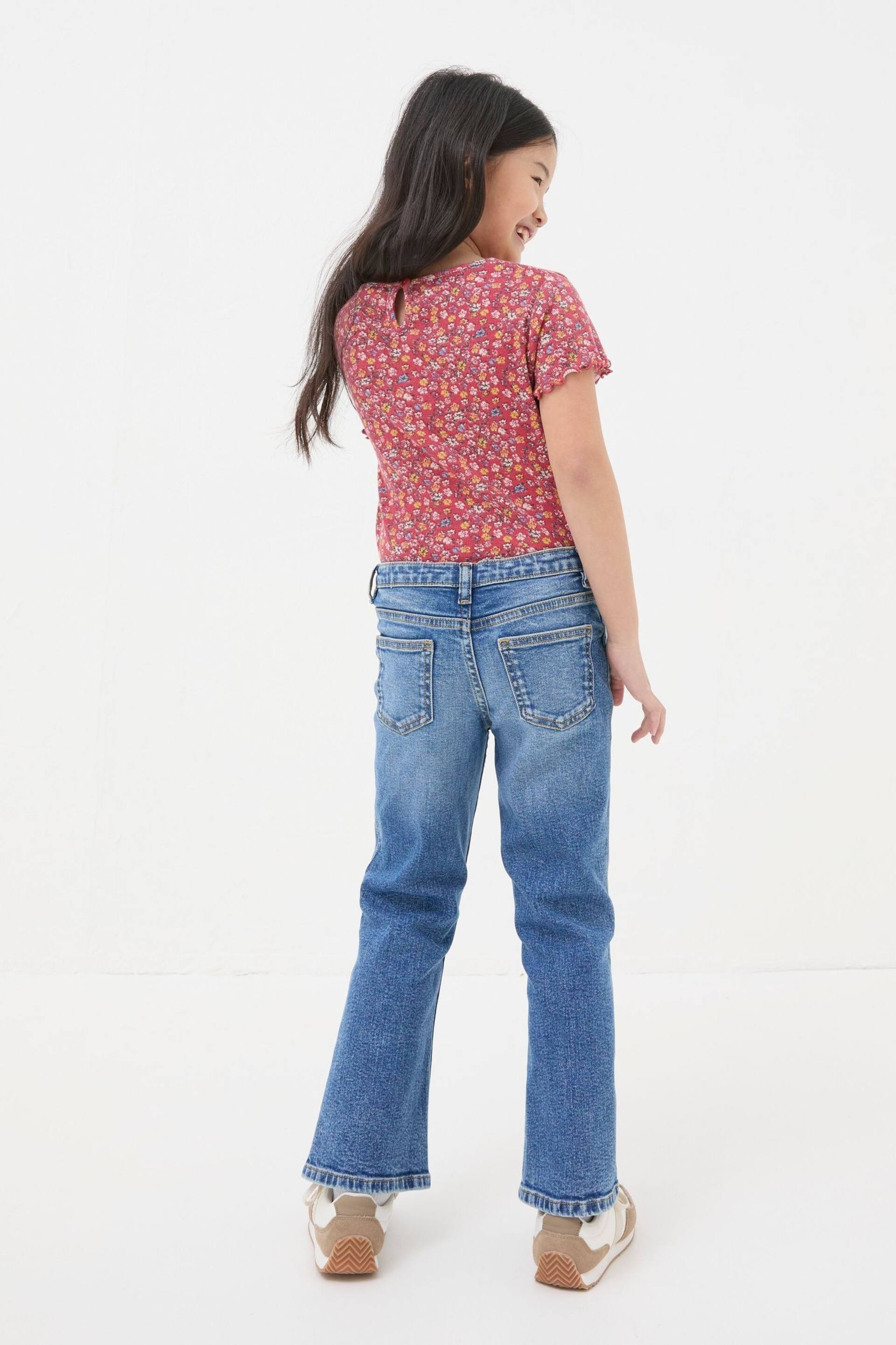 FatFace Blue Flared Denim Jeans - Image 2 of 5