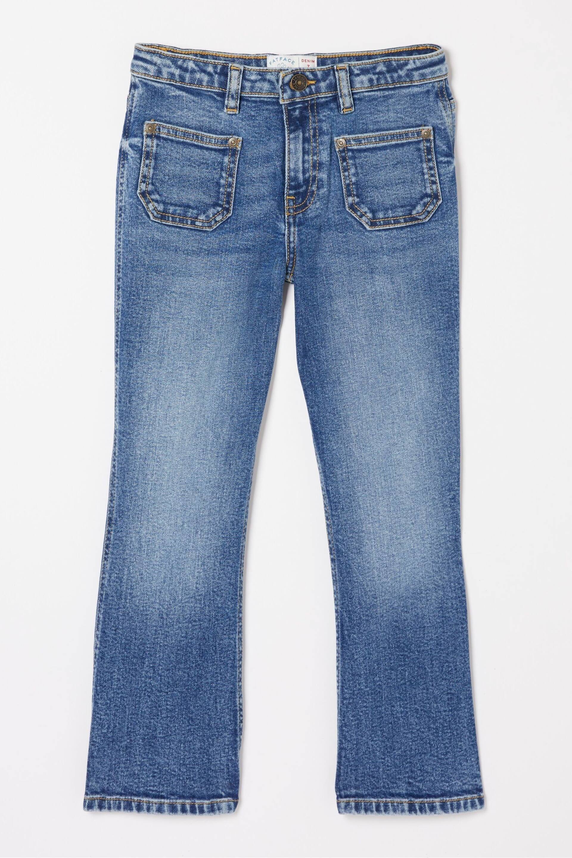 FatFace Blue Flared Denim Jeans - Image 5 of 5