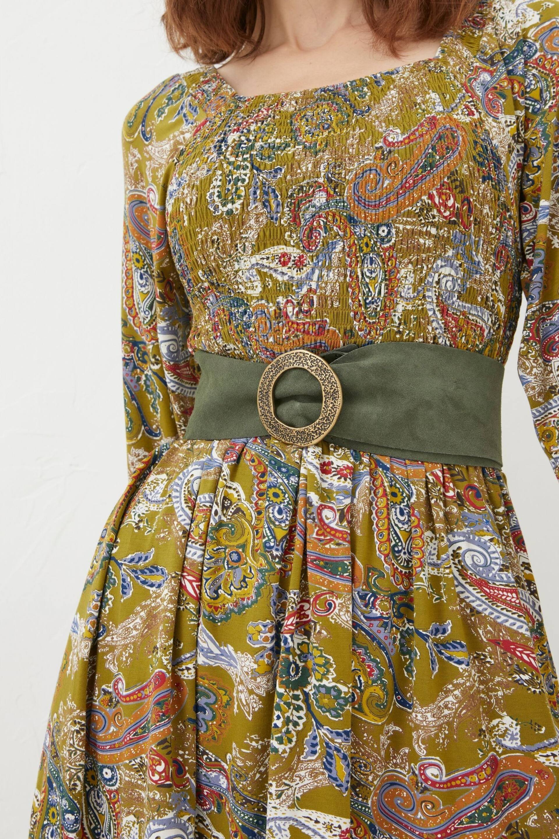 FatFace Green Soft Wide Suede Belt - Image 3 of 3