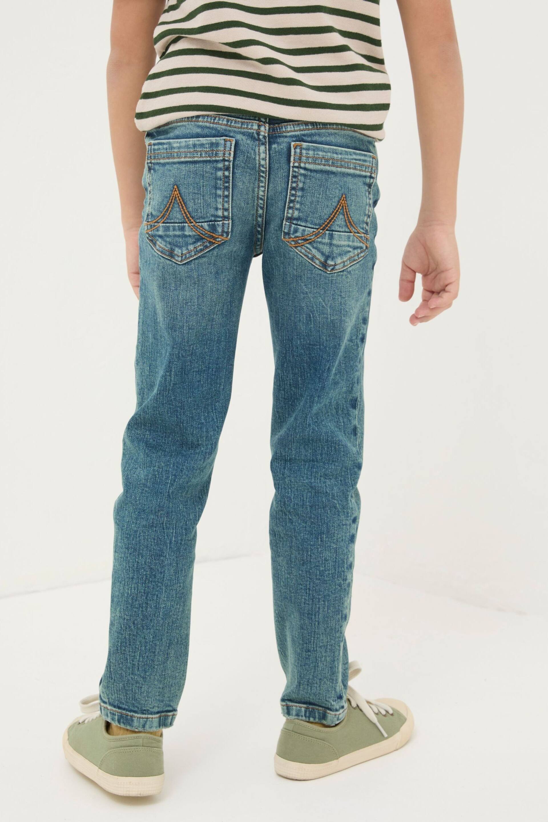 FatFace Blue Slim Seth Washed Jeans - Image 2 of 5