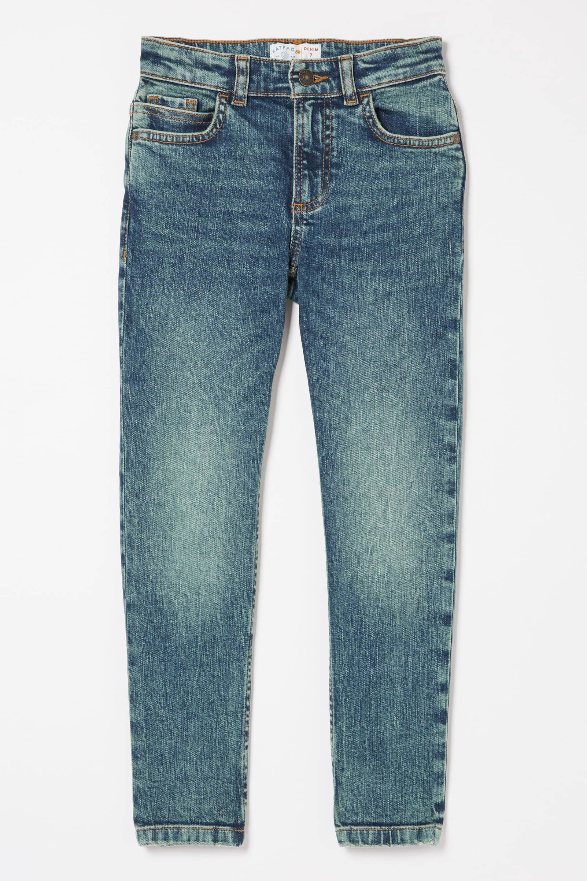 FatFace Blue Slim Seth Washed Jeans - Image 5 of 5
