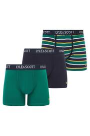 Lyle & Scott Blue Ethan Premium Underwear Trunks 3 Pack - Image 1 of 4