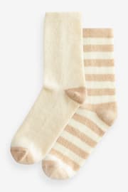 Neutral Cosy Socks 2 Pack - Image 1 of 1