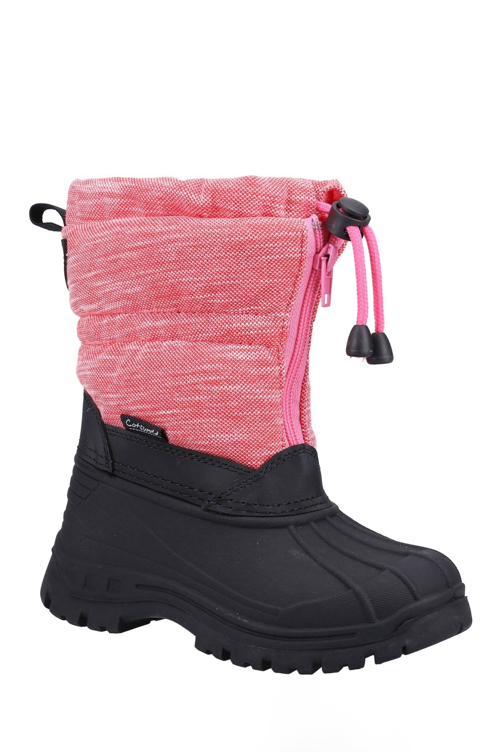 Cotswolds Pink Bathford Snow Boots - Image 2 of 4