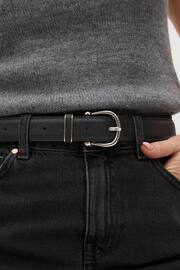 Black Essential PU Jeans Belt - Image 3 of 5