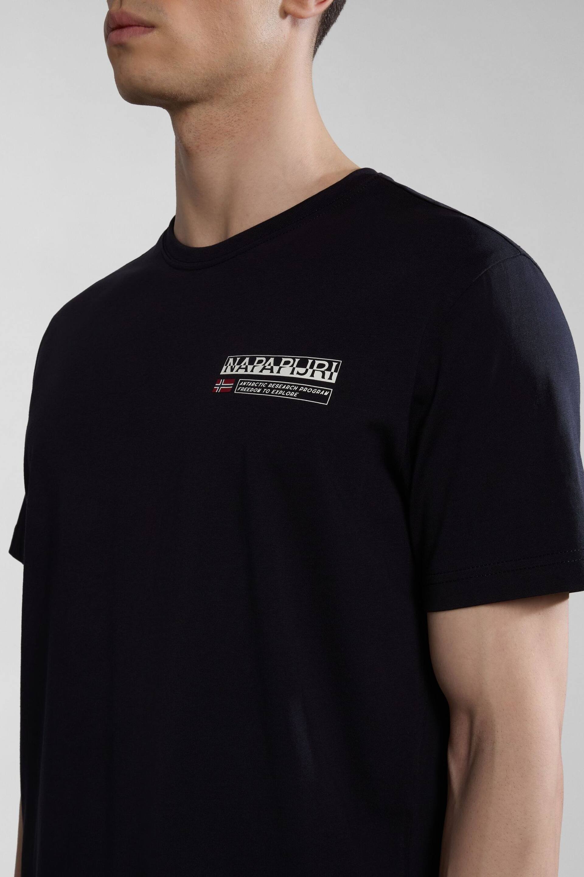 Napapijri Kasba Black Short Sleeve T-Shirt - Image 4 of 6