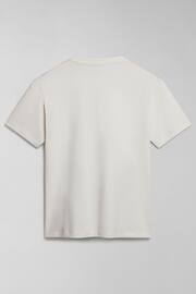 Napapijri Box Logo White Short Sleeve T-Shirt - Image 6 of 6