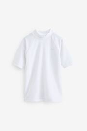 White Short Sleeve Sunsafe Rash Vest (1.5-16yrs) - Image 6 of 8