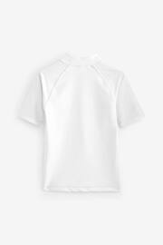 White Short Sleeve Sunsafe Rash Vest (1.5-16yrs) - Image 7 of 8