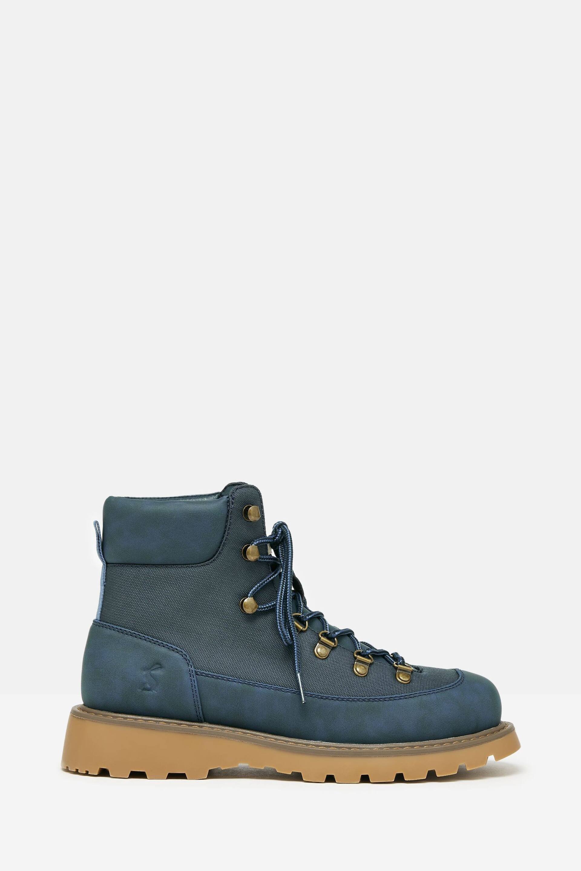 Joules Kendall Navy Lace-Up Boots - Image 1 of 8