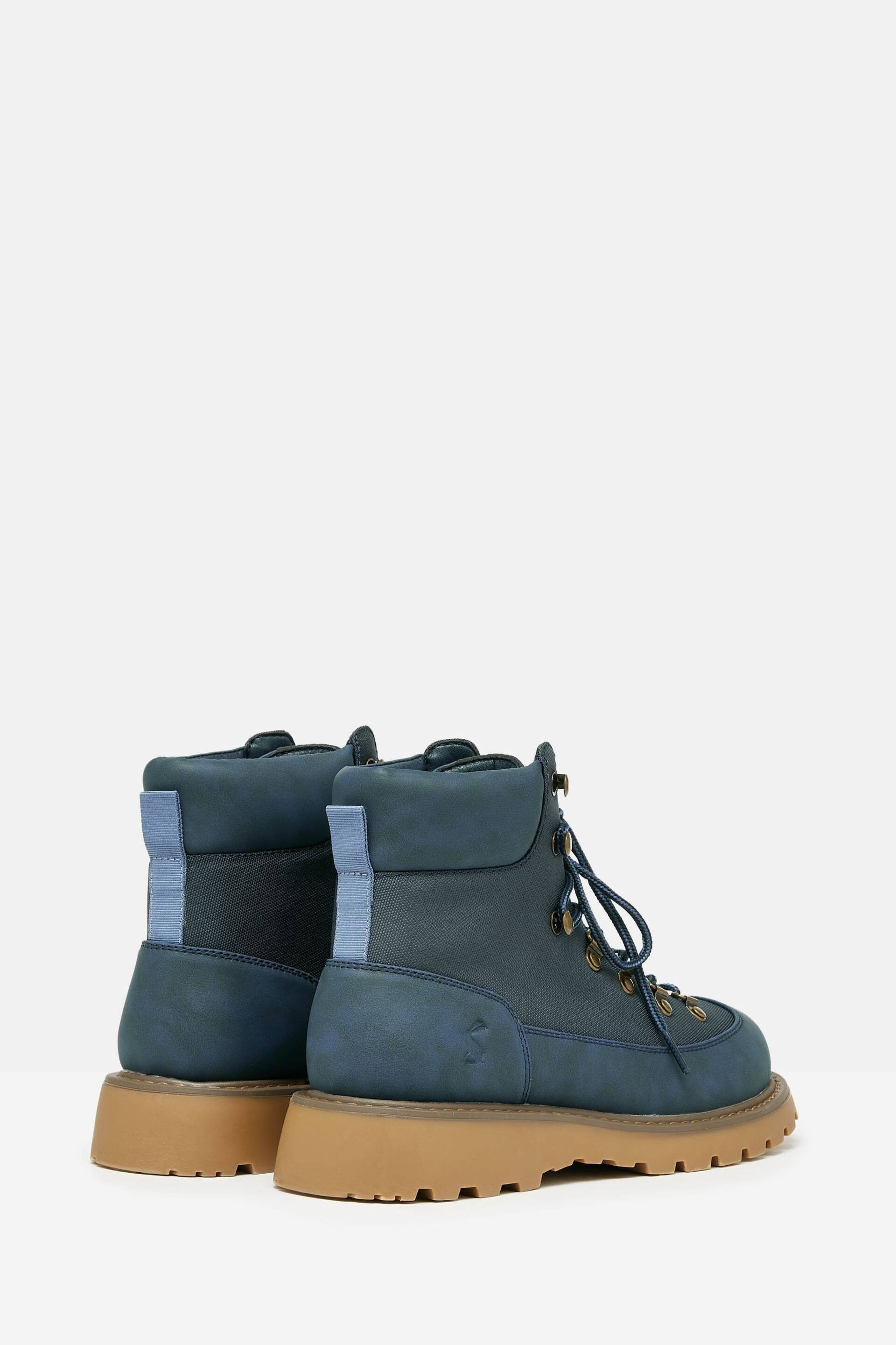 Joules Kendall Navy Lace-Up Boots - Image 3 of 8
