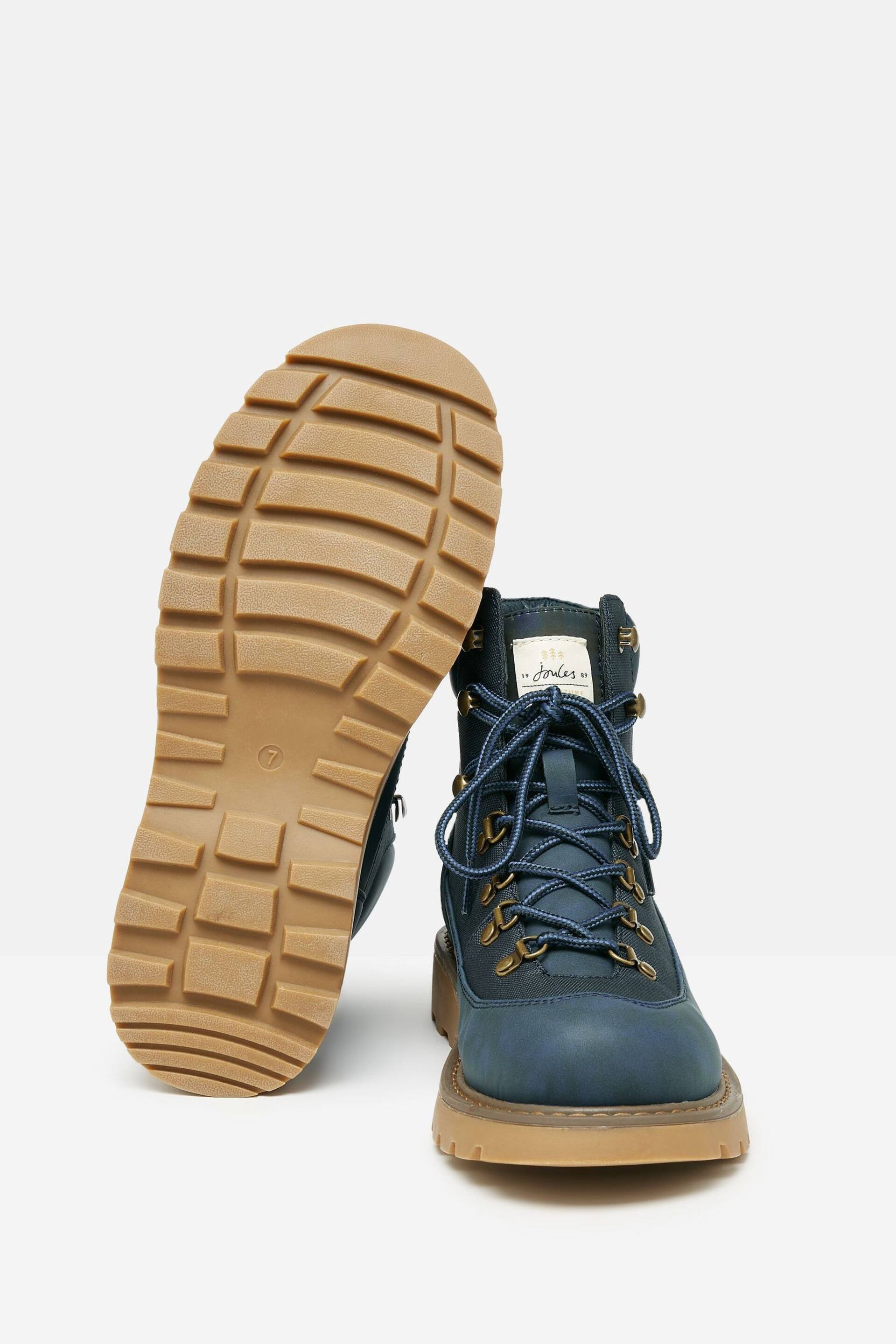 Joules Kendall Navy Lace-Up Boots - Image 4 of 8
