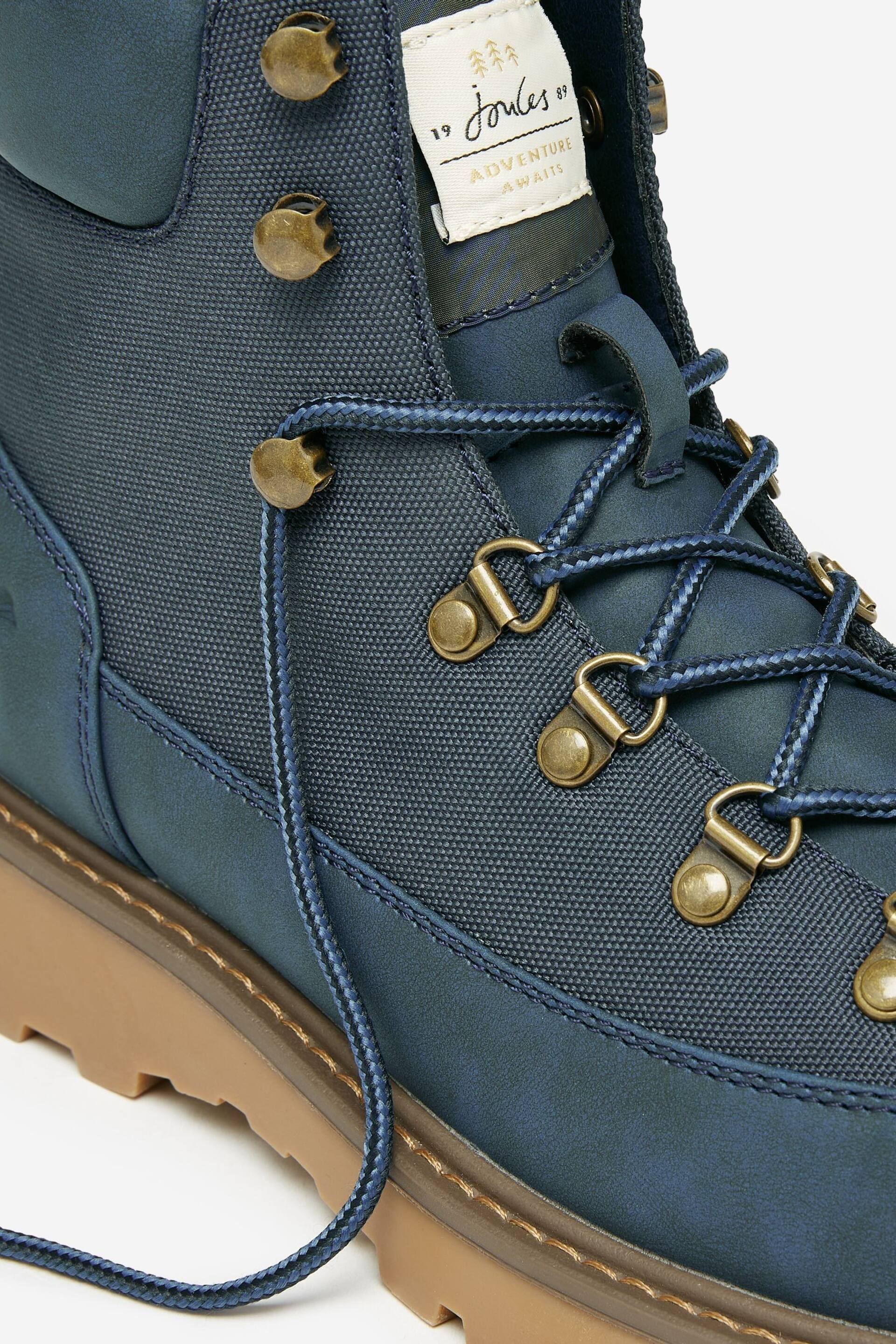 Joules Kendall Navy Lace-Up Boots - Image 7 of 8