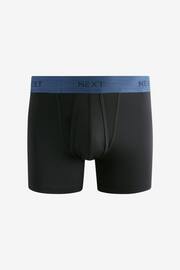 Black Bright Metallic Waistband Motionflex A-Fronts Boxers 4 Pack - Image 3 of 7