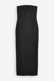 Black Basic Bandeau Maxi Dress - Image 5 of 6