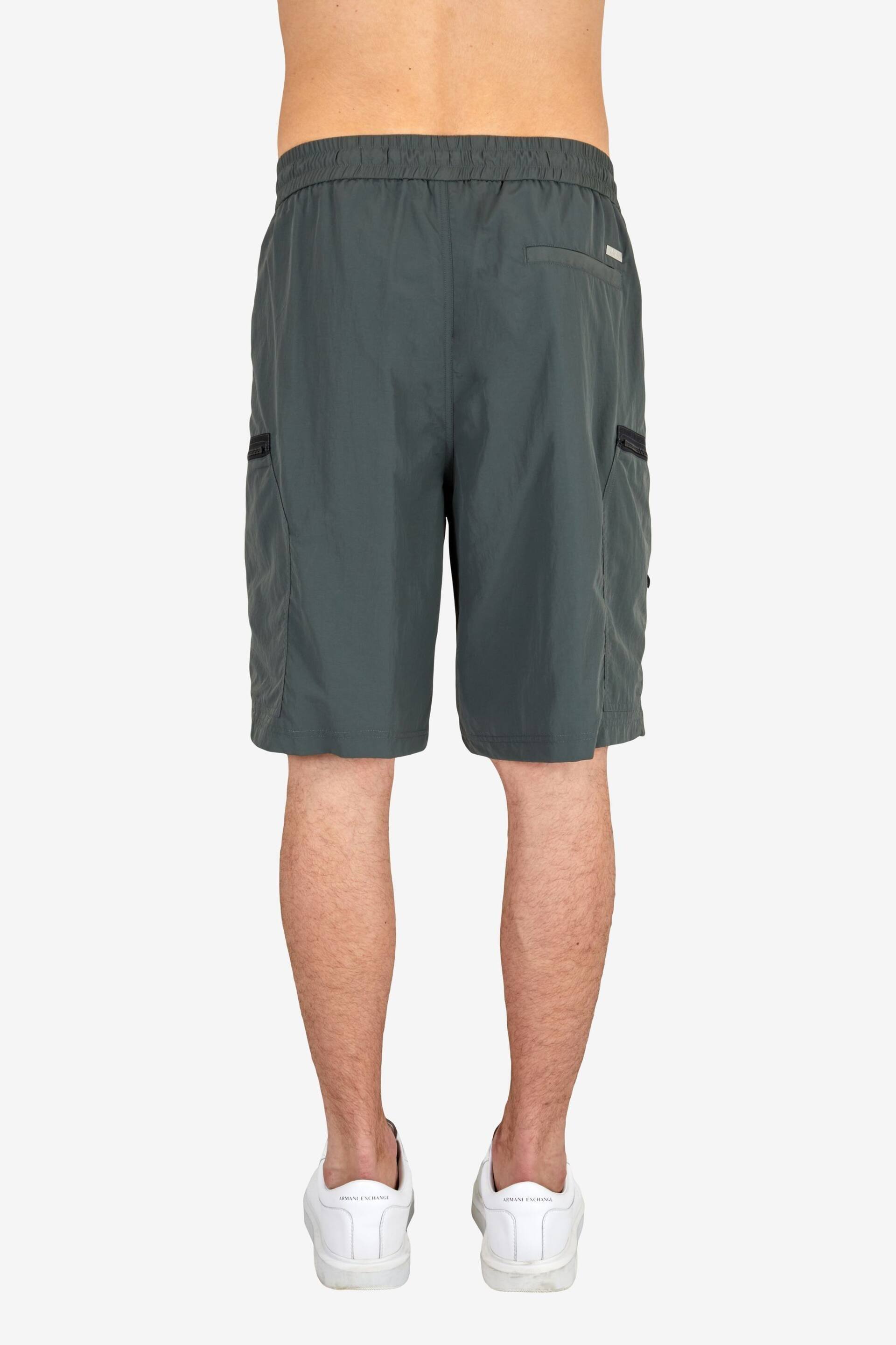 Armani Exchange Dark Grey Cargo Shorts - Image 4 of 8