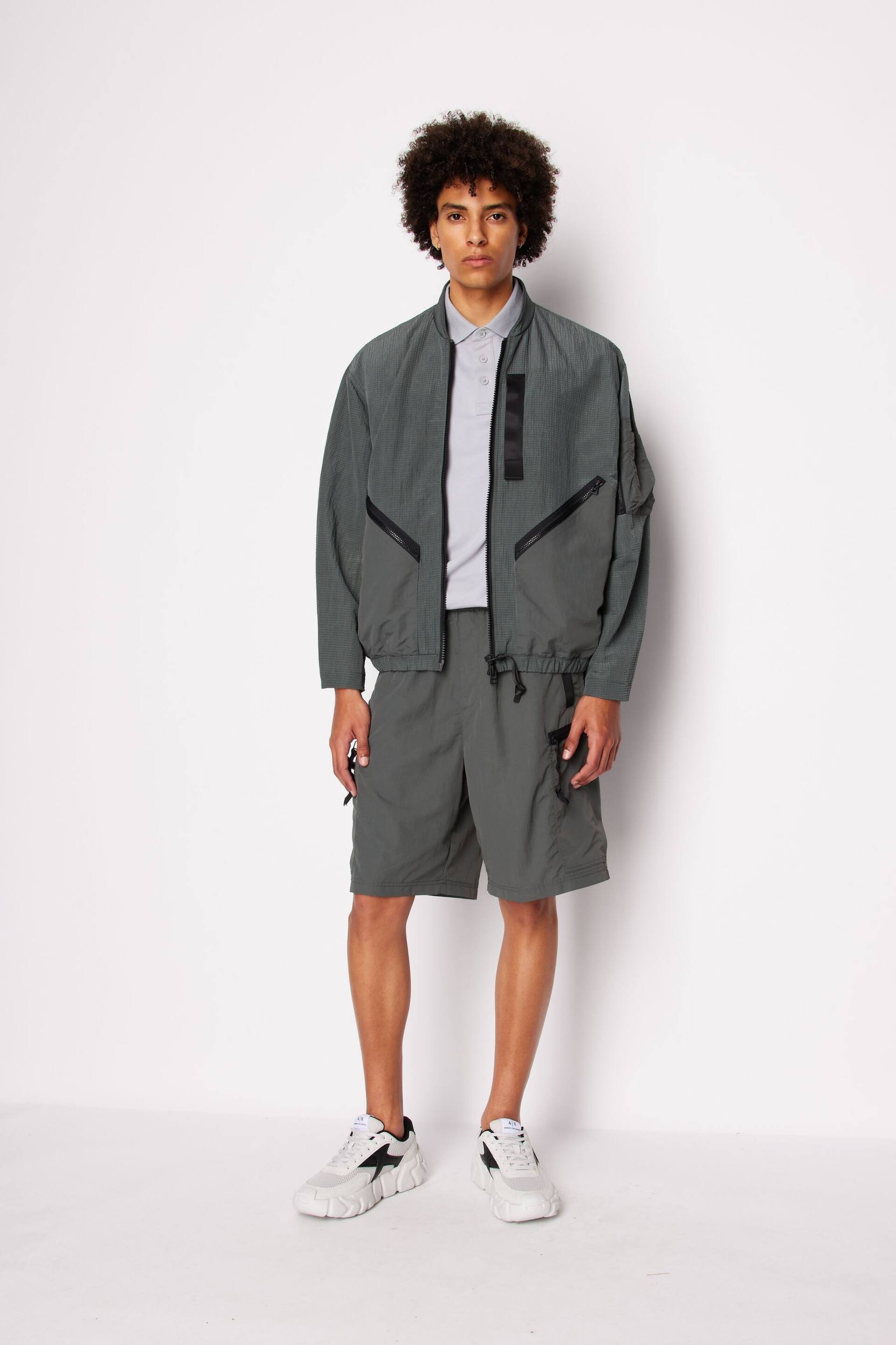 Armani Exchange Dark Grey Cargo Shorts - Image 5 of 8