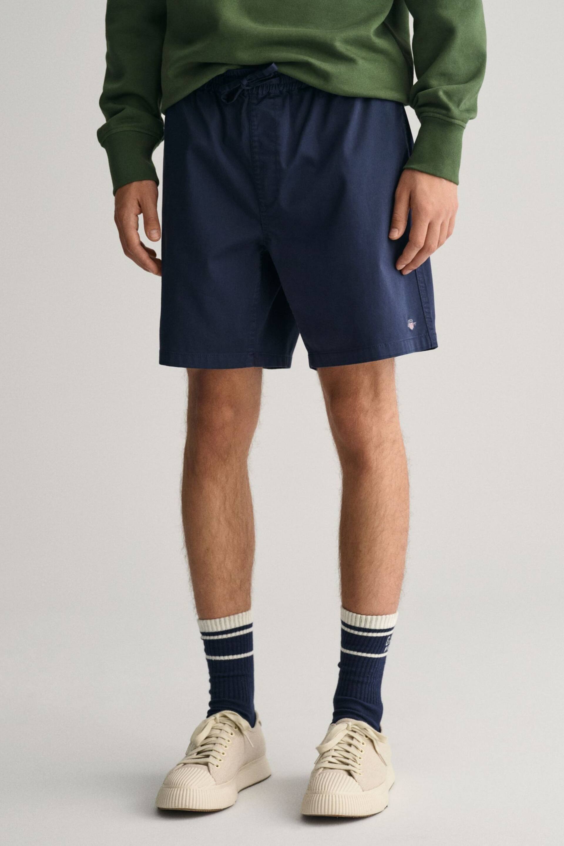 GANT Drawstring Cotton Logo Shorts - Image 1 of 7