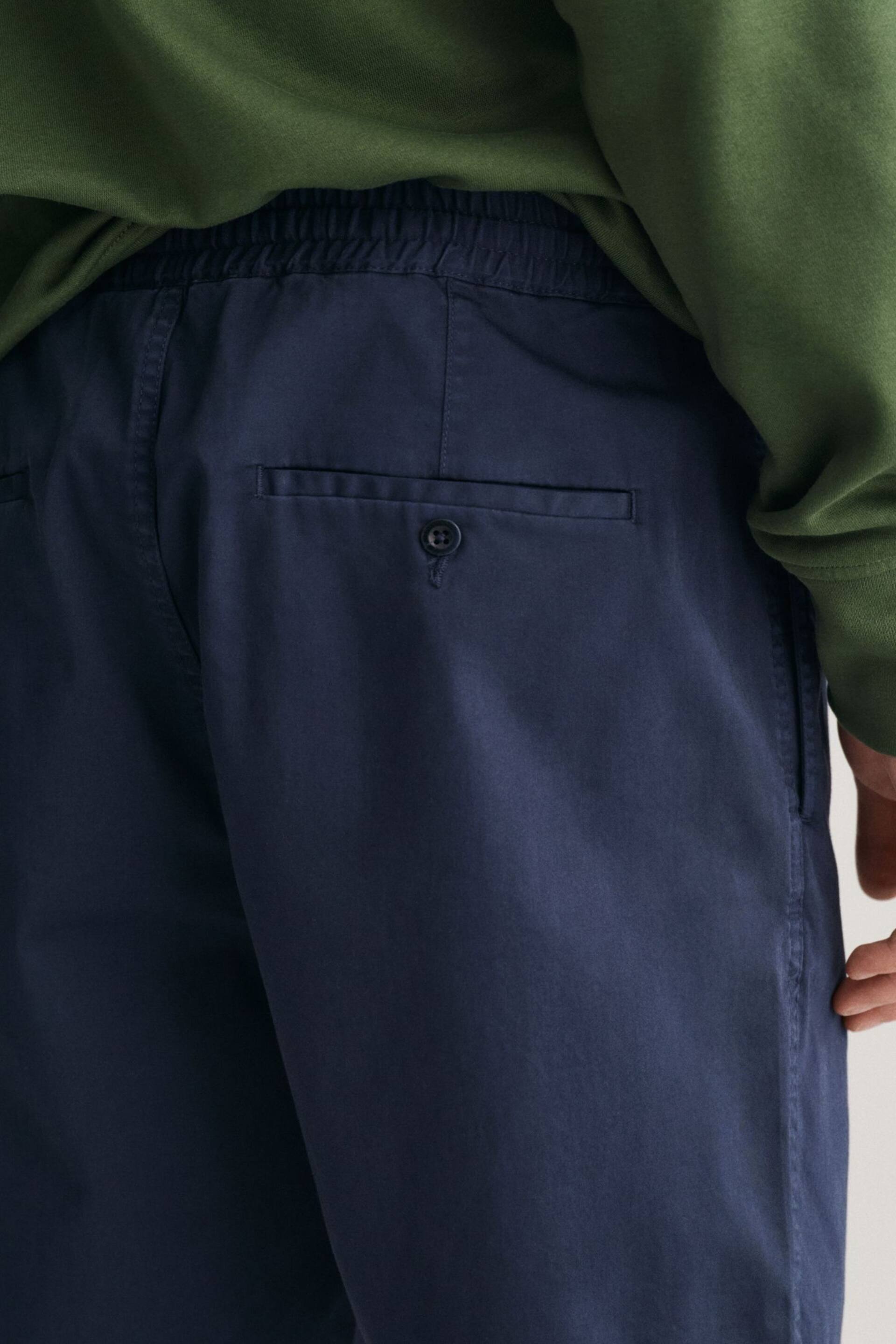 GANT Drawstring Cotton Logo Shorts - Image 6 of 7