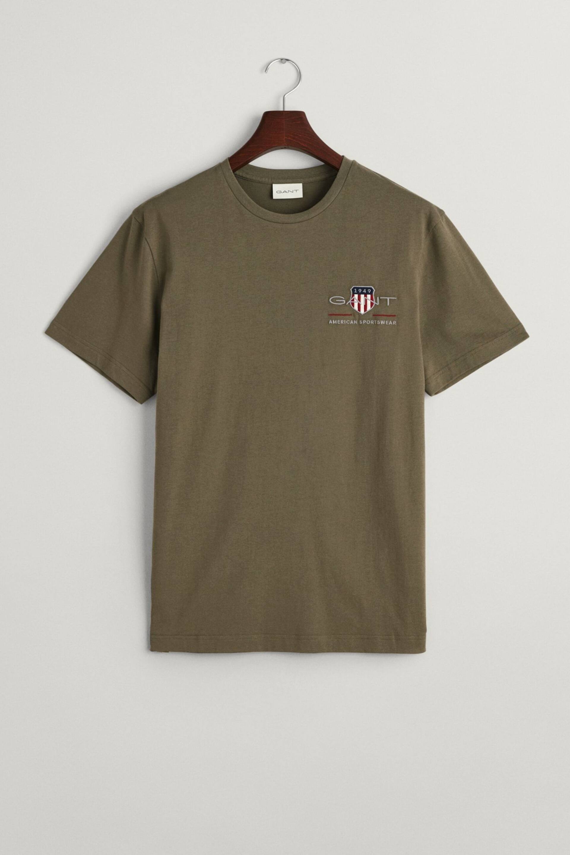 GANT Embroidered Archive Shield T-Shirt - Image 5 of 5