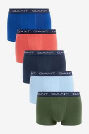 GANT Blue Trunks 5 Pack - Image 1 of 10