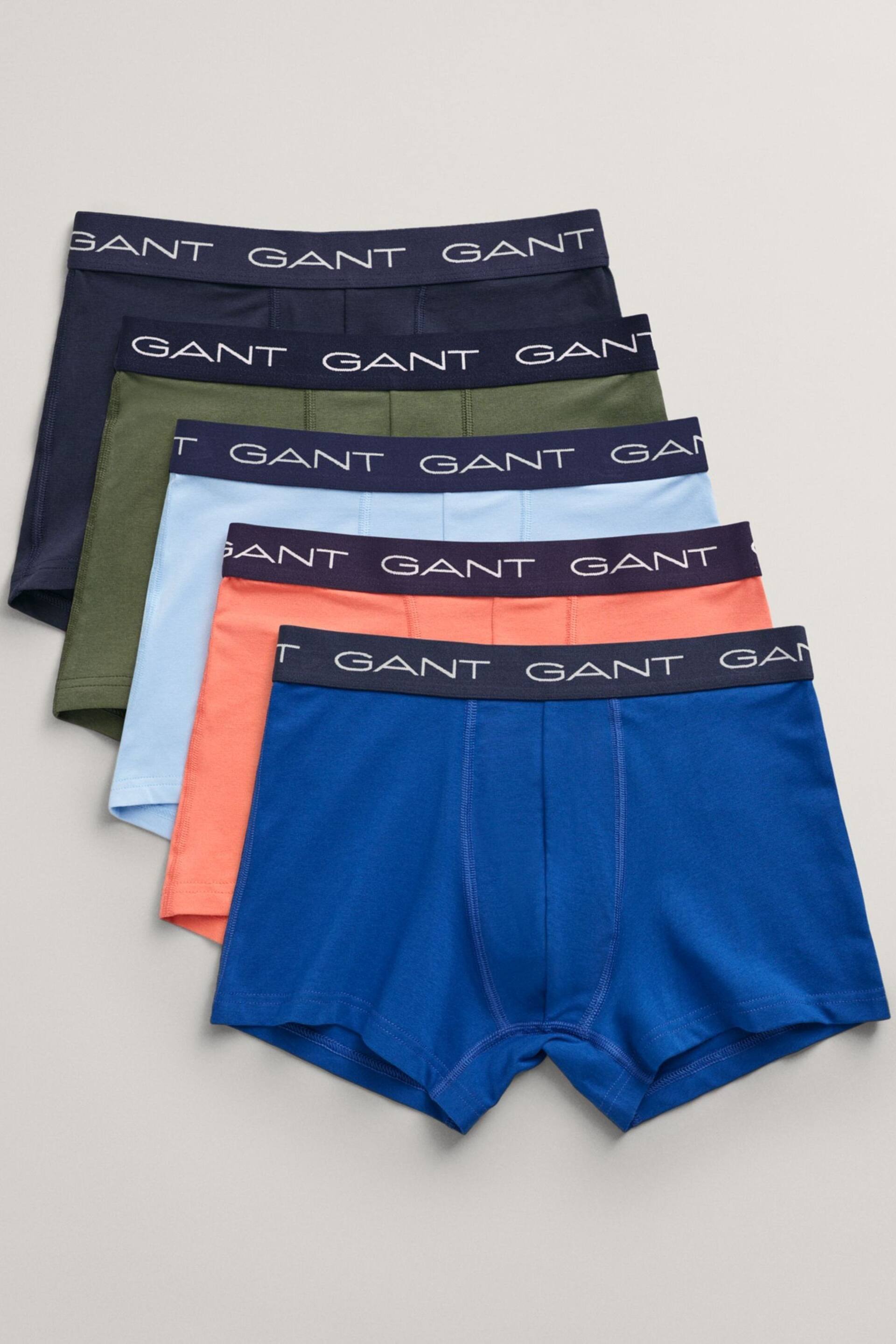 GANT Blue Trunks 5 Pack - Image 2 of 10