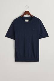 GANT Knitted Cotton Linen T-Shirt - Image 5 of 5