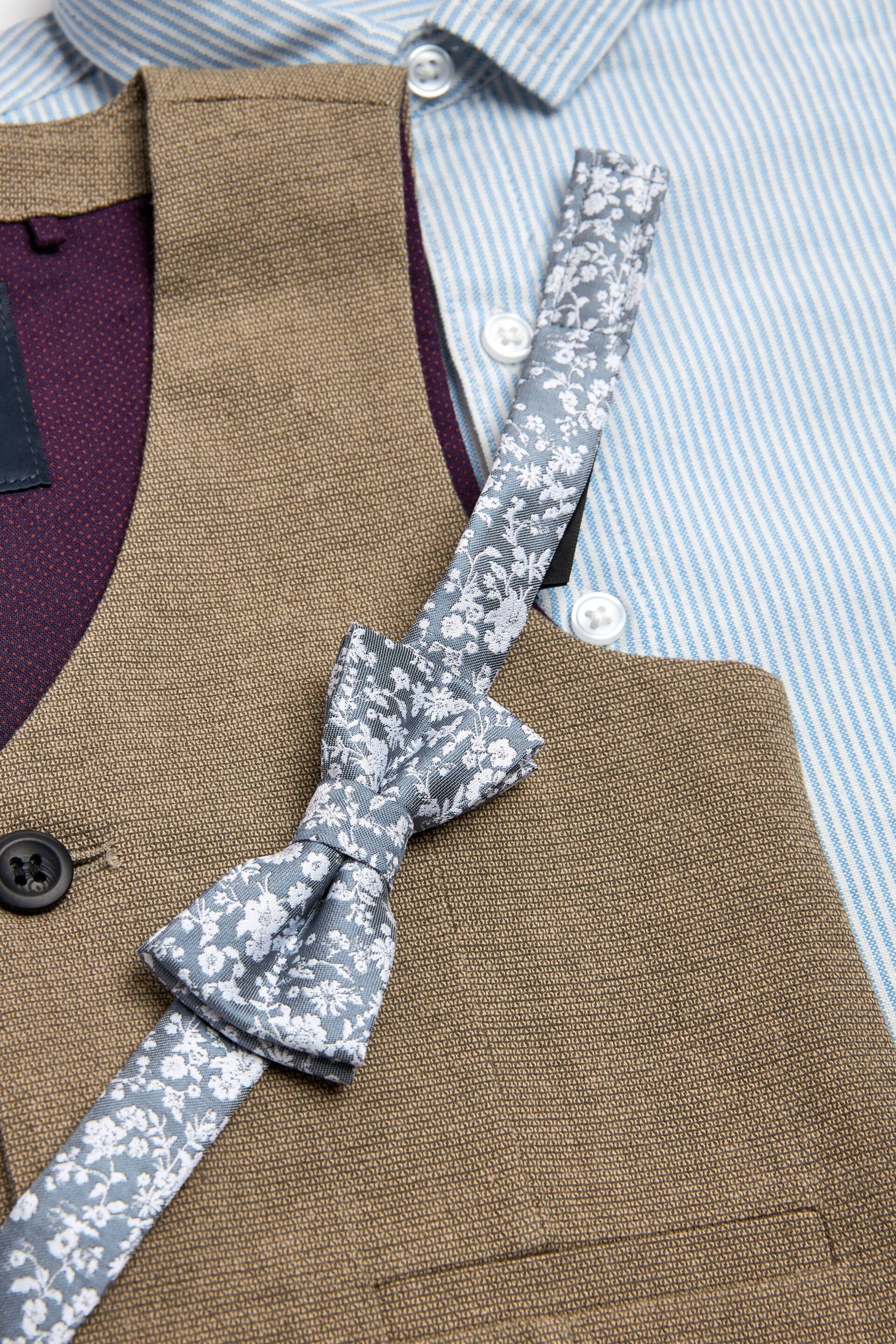 Tan Brown Waistcoat, Shirt, Short & Bow Tie Set (3mths-9yrs) - Image 8 of 9