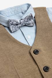 Tan Brown Waistcoat, Shirt, Short & Bow Tie Set (3mths-9yrs) - Image 9 of 9