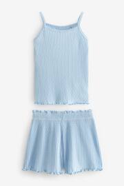 Green/Blue/Ditsy Short Cami Pyjamas 3 Pack (3-16yrs) - Image 6 of 10