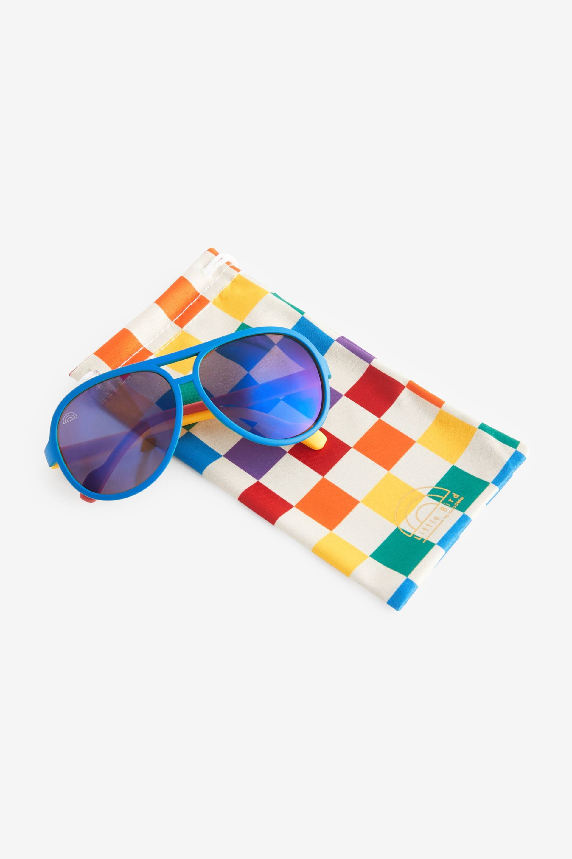 Little Bird by Jools Oliver Multi Rainbow Retro Aviator Sunglasses - Image 1 of 6